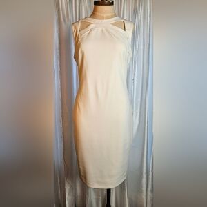 Calvin Klein Winter White Sheath Dress